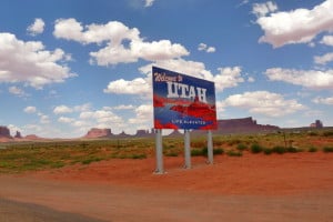 Monument Valley - welcome to Utah